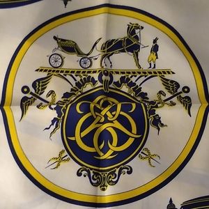"La Calèche" Hermes silk scarf